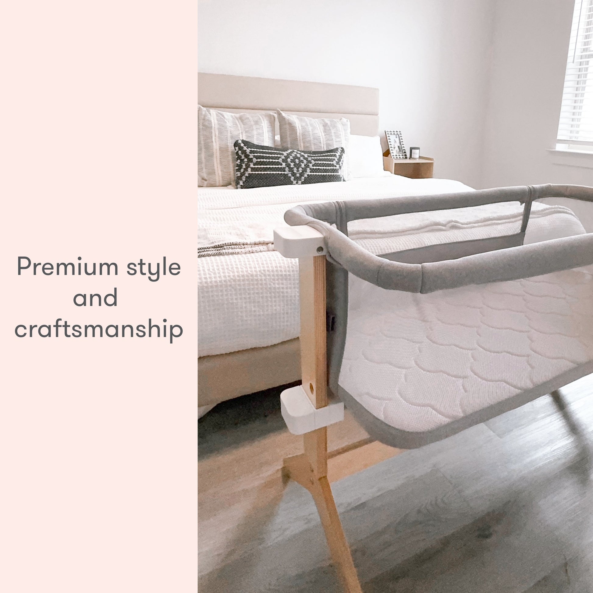 Bedside Sleeper, Original Crib Mattress + Waterproof Pad