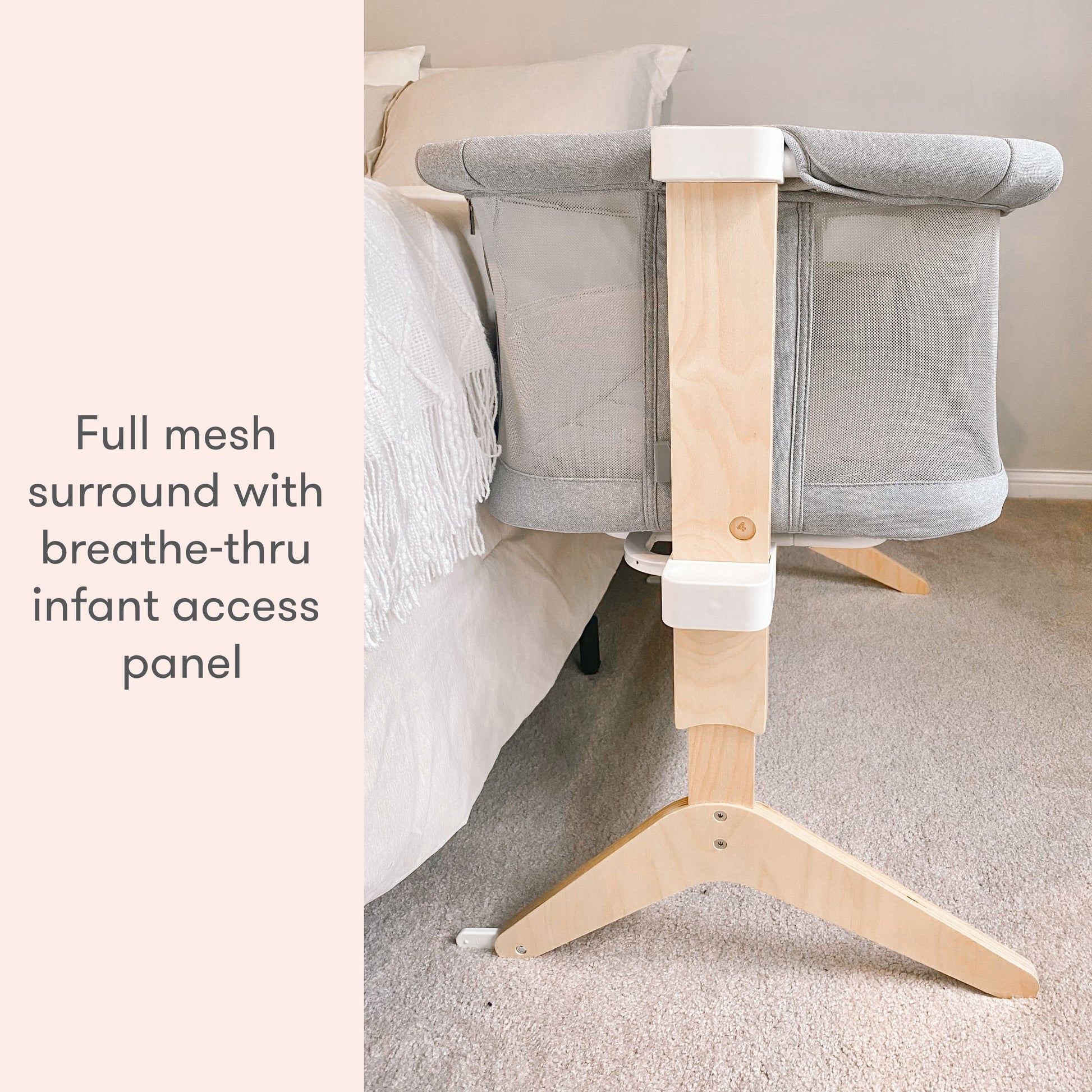 Bedside Sleeper, Original Crib Mattress + Waterproof Pad