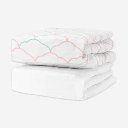 Breathable Organic Fitted Mini Crib Sheets