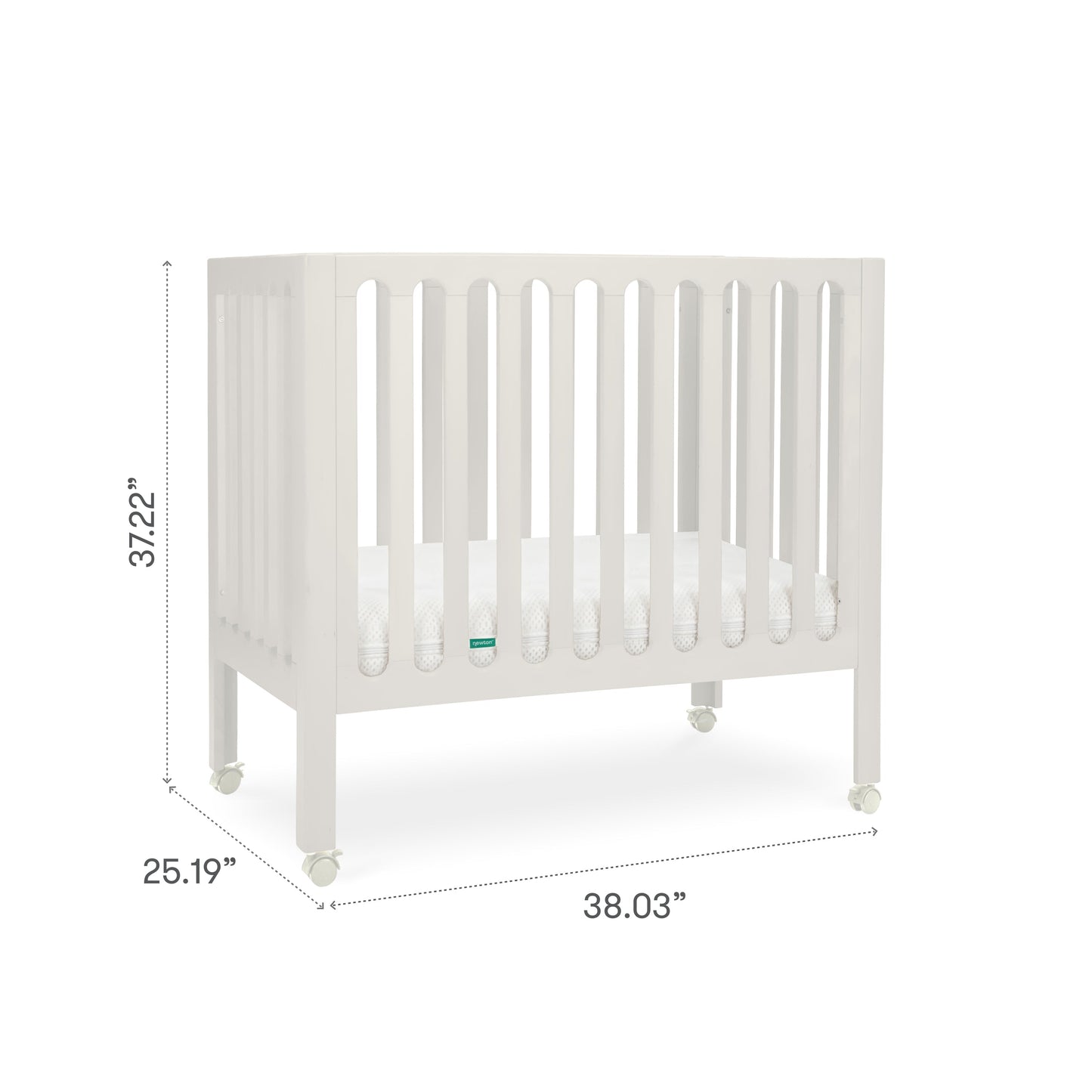 Newton Galileo Mini Crib with Newton Mattress