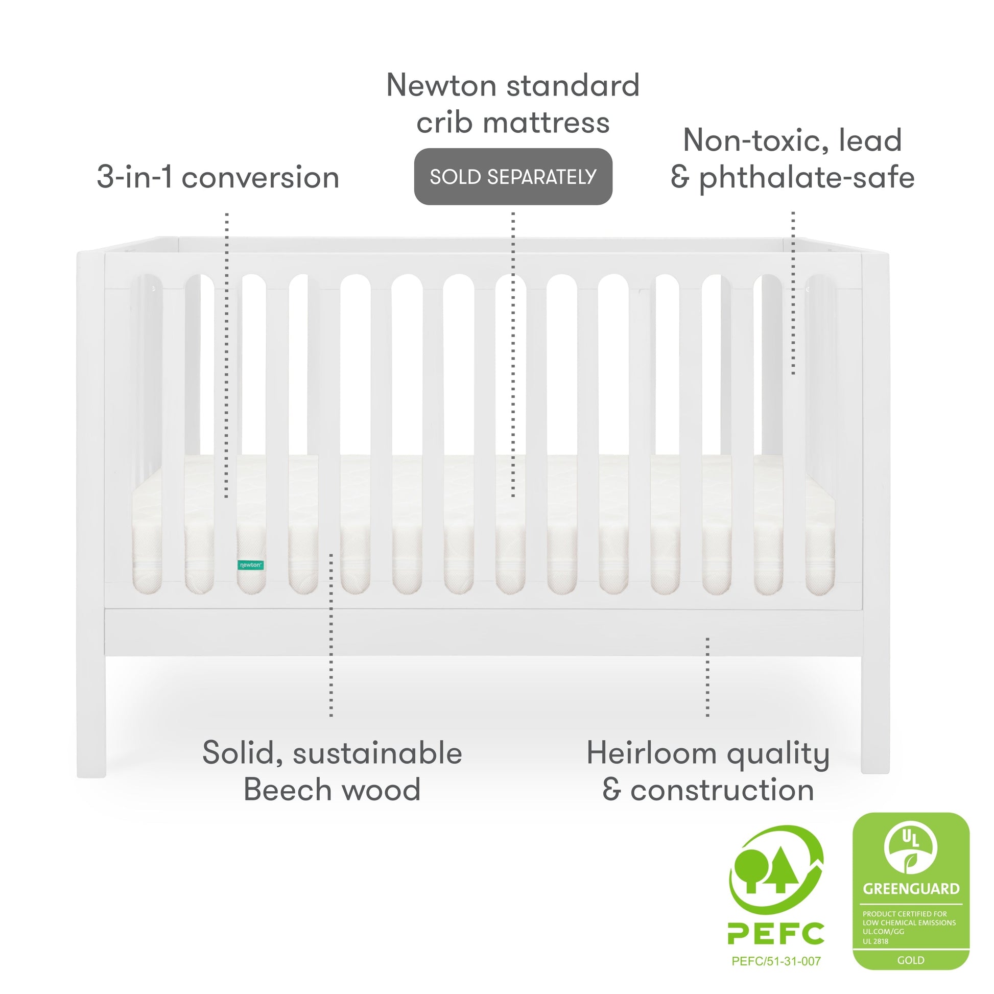 Newton Galileo Convertible Crib