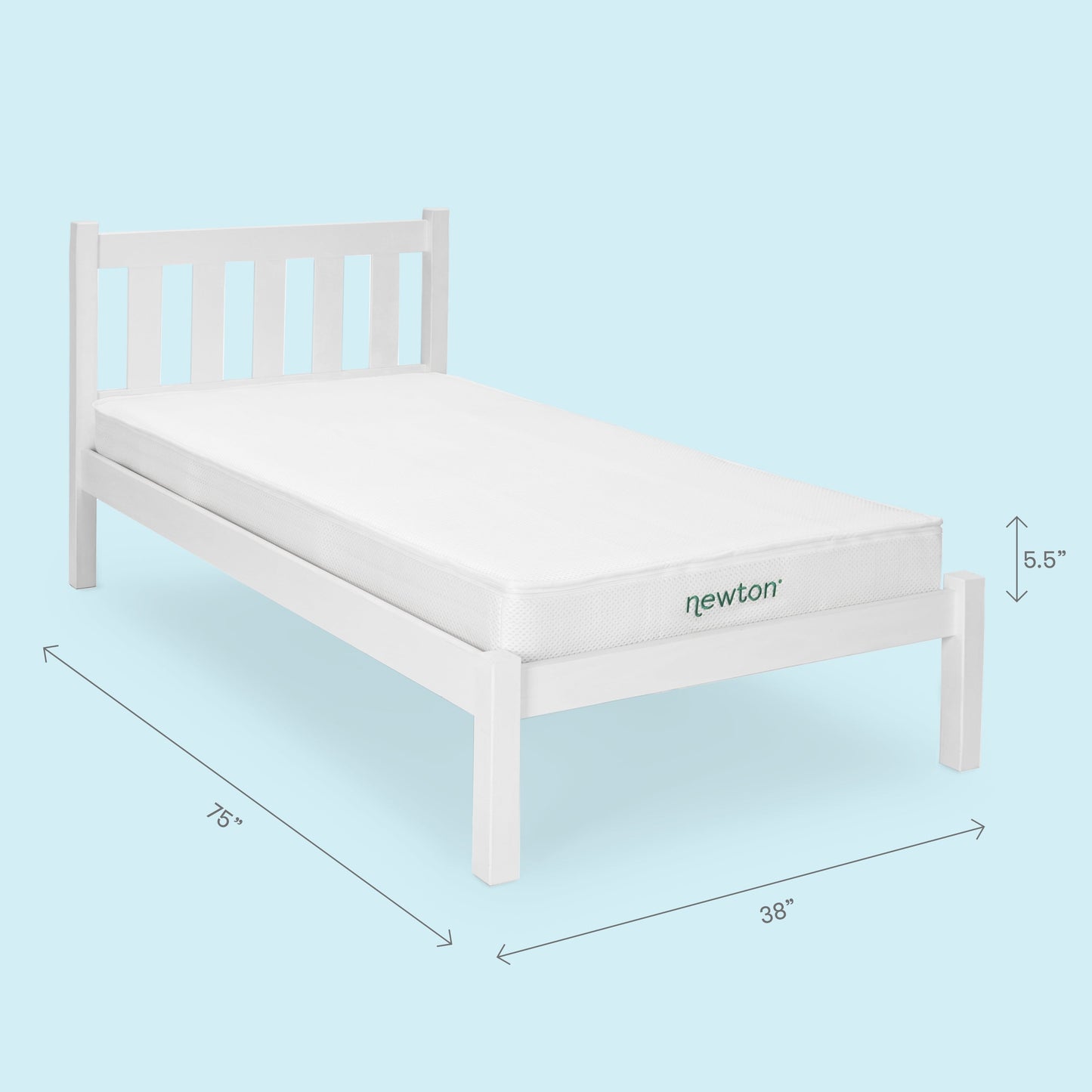 Kids' Twin Mattress + Waterproof Organic Mattress Pad