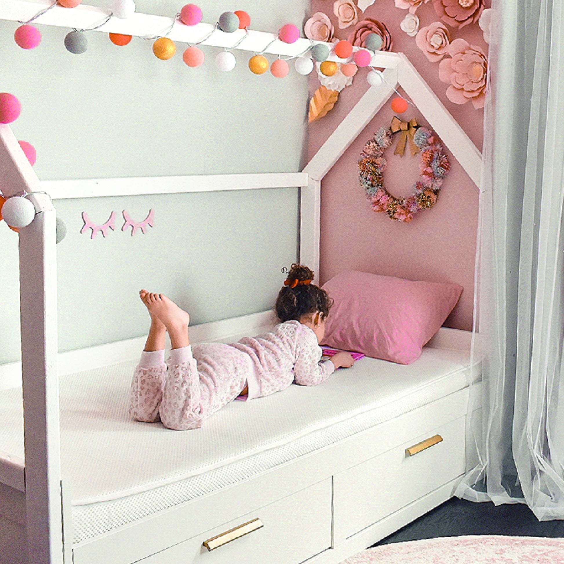 Kids' Twin Mattress + Waterproof Organic Mattress Pad
