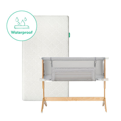 Bassinet & Bedside Sleeper + Waterproof Mattress