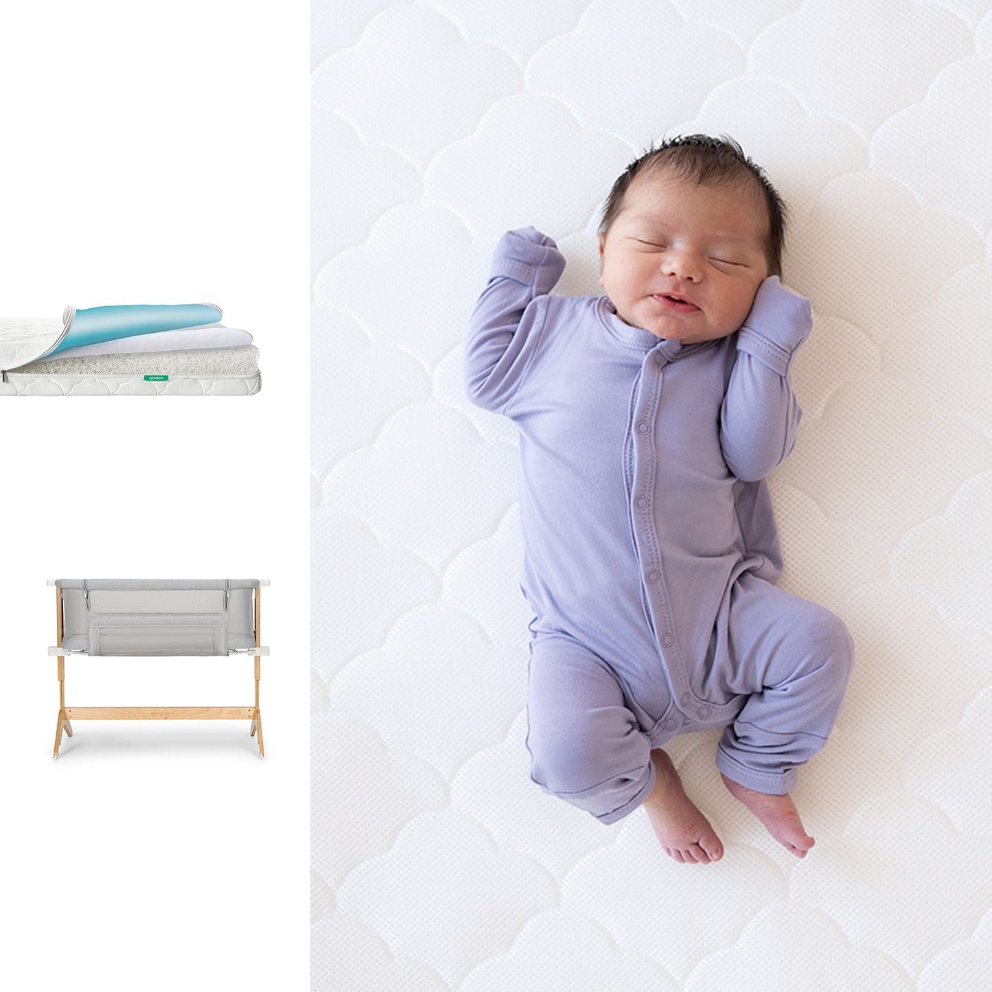 Bassinet & Bedside Sleeper + Waterproof Mattress