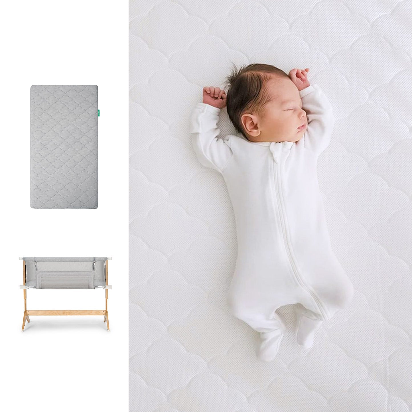 Bassinet & Bedside Sleeper + Original Crib Mattress