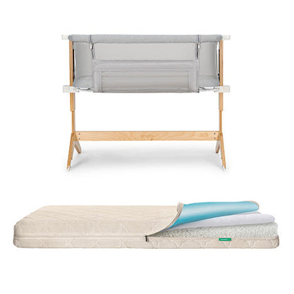 Bassinet & Bedside Sleeper + Waterproof Mattress