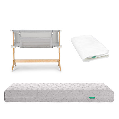 Bedside Sleeper, Original Crib Mattress + Waterproof Pad