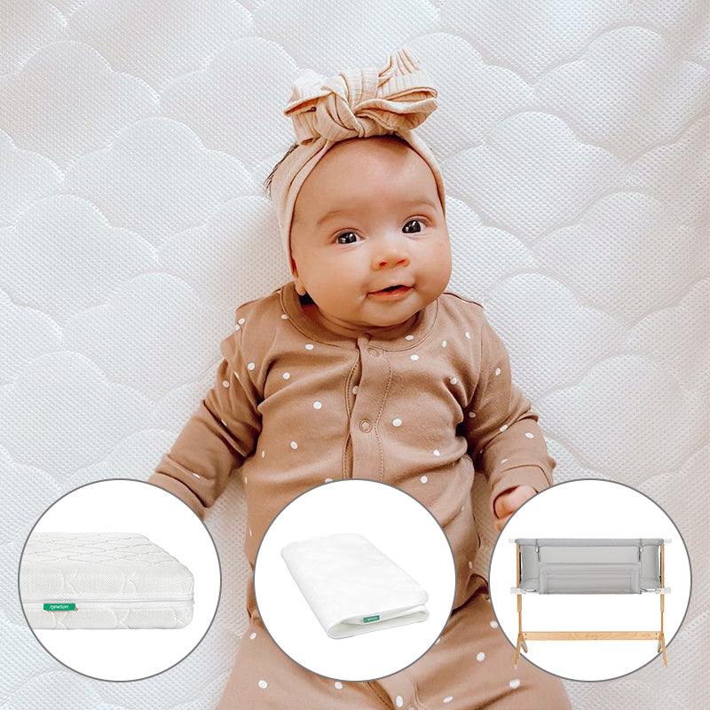 Bedside Sleeper, Original Crib Mattress + Waterproof Pad