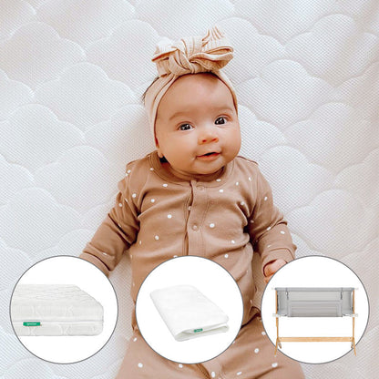 Bedside Sleeper, Original Crib Mattress + Waterproof Pad