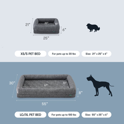 Washable & Orthopedic Pet Bed with Extra Cover - Large / X-Large Only