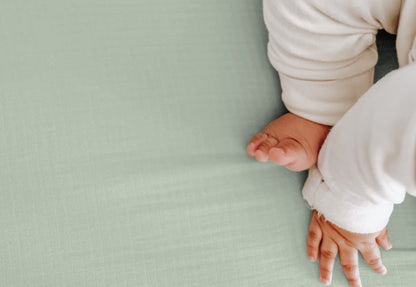 Breathable Organic Fitted Mini Crib Sheets