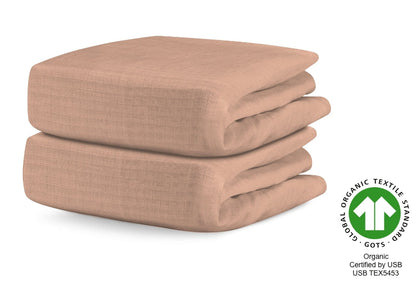 Breathable Organic Fitted Mini Crib Sheets