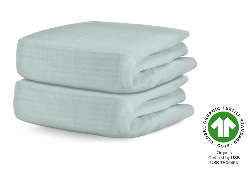 Breathable Organic Fitted Mini Crib Sheets