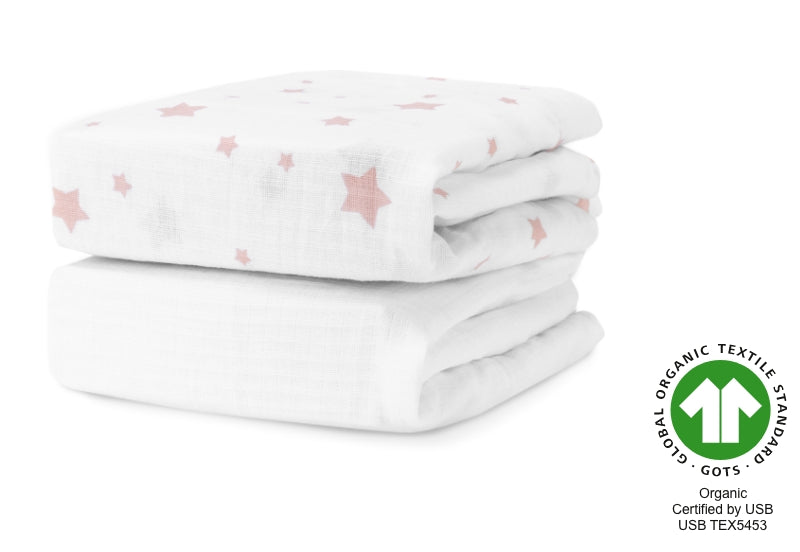 Breathable Organic Fitted Mini Crib Sheets